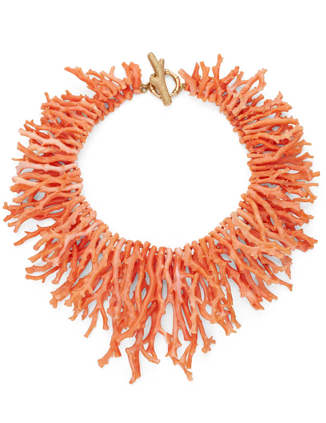 Buy Vintage Gold Washed Sterling Silver Necklace W/genuine Coral Branch Bug  Online in India - Etsy