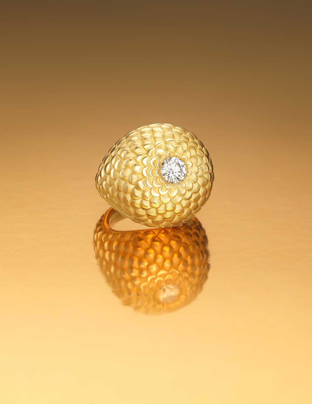 ZinniaRing-Single-Diamond