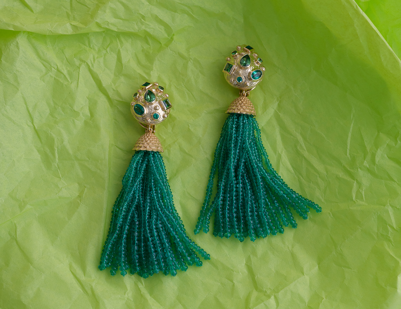 Jeweled-Bark-Greens-Tassel-YG-ER-4